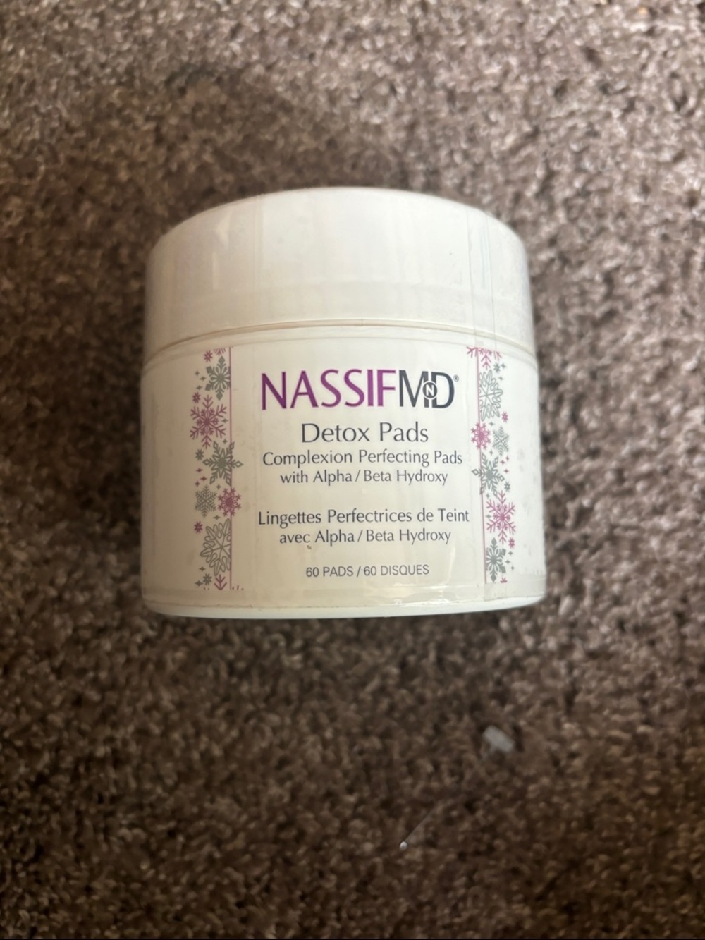 Nassifmd Detox Pads – White and Purple Complexion Refining Pads